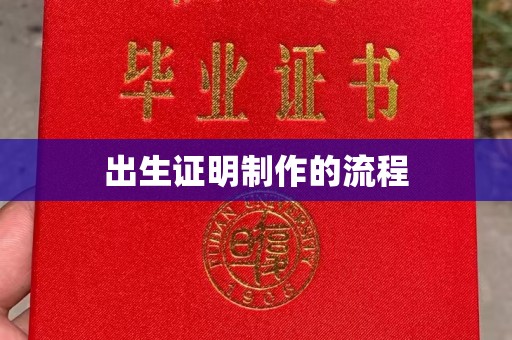 冀州出生证明制作的流程