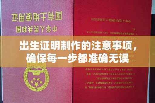 冀州出生证明制作的注意事项，确保每一步都准确无误