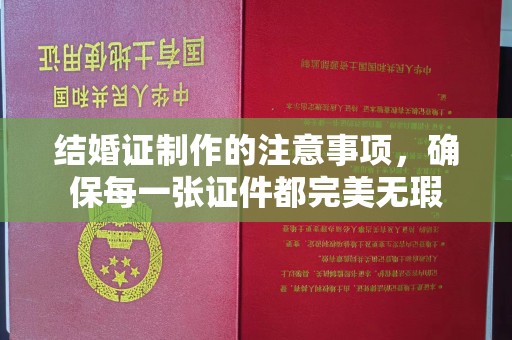 冀州结婚证制作的注意事项，确保每一张证件都完美无瑕