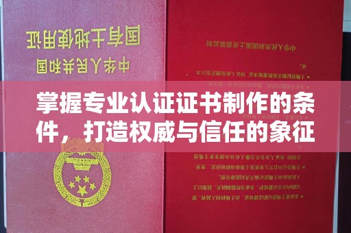 冀州掌握专业认证证书制作的条件，打造权威与信任的象征