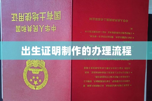 冀州出生证明制作的办理流程